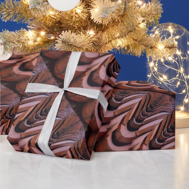 Papel De Presente Telhado Russo com Perspectiva Única (Feriados)
