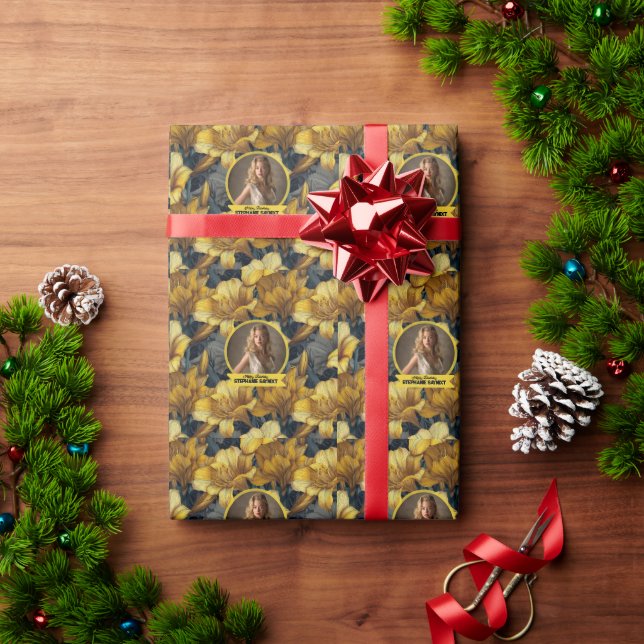 Papel De Presente Tema Amaryllis Surpresa de Aniversário Personaliza (Presente de Natal)