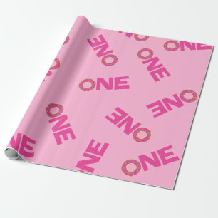 Papel De Presente Tema colorido da festa de aniversário das