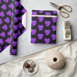 Papel De Presente Tema de Natal "Arco Roxo"