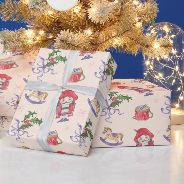 Papel De Presente Tema de natal de quebra-nozes (Feriados)