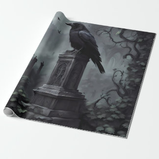 Papel De Presente Tema do cemitério do gótico