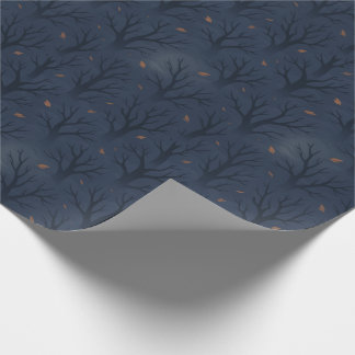 Papel de Presente Temático de Halloween com Árvore
