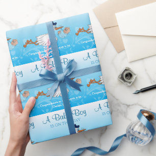 Papel De Presente Tempestade com um bebê bonito