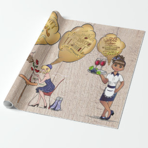 Papel De Presente Tempo de pausa mágica criativa com amigos