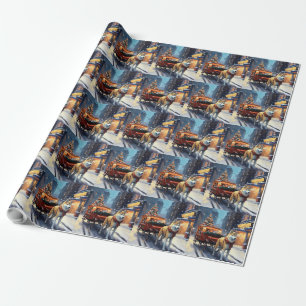 Papel De Presente Temporada Festiva de Natal de Akita