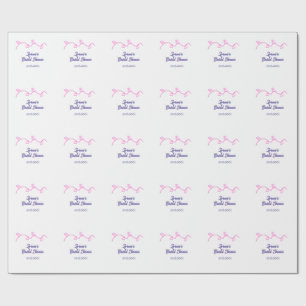 Papel De Presente tendência de chá de noiva floral em forma de coraç