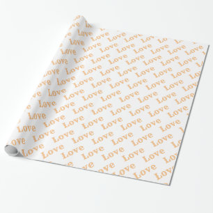 Papel De Presente Tendy Elegant Modern Namorados Love Heart