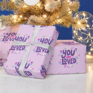 Papel De Presente Tendy Elegant Modern Namorados Love Heart