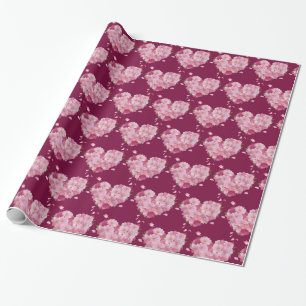 Papel De Presente Tendy Elegant Modern Namorados Love Heart