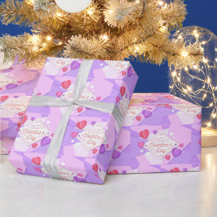 Papel De Presente Tendy Elegant Modern Namorados Love Heart