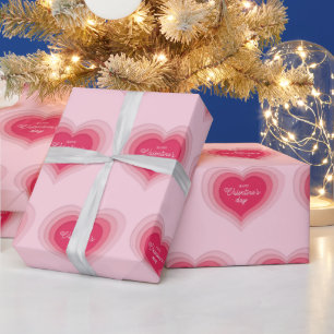 Papel De Presente Tendy Elegant Modern Namorados Love Heart