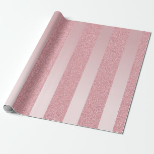 Papel De Presente Tendy Rosa Glitter Modern Modelo Elegante