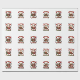 Papel De Presente Tenha Copo Alegria Natal Xadrez Caneca Cacau Quent