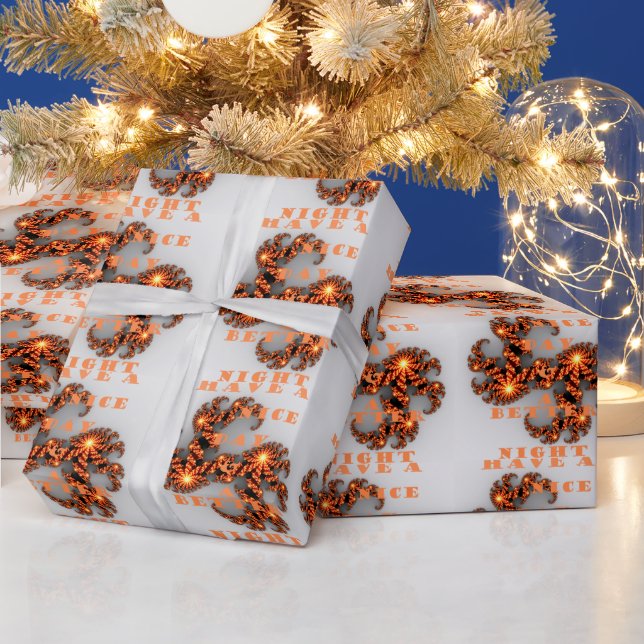 Papel De Presente Tenha um dia agradável e uma noite melhor (Feriados)