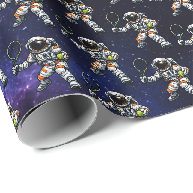 Papel De Presente Tênis Astronauta (Ponta do rolo)