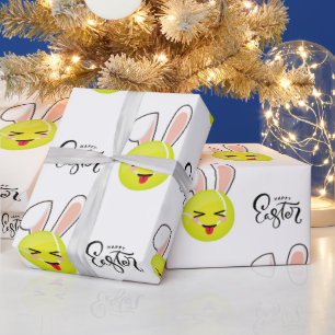 Papel De Presente Tênis Ball Cute Kawaii Bunny Felz pascoa Sports