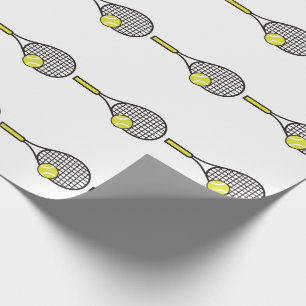 Papel De Presente Tênis Racquet e Ball