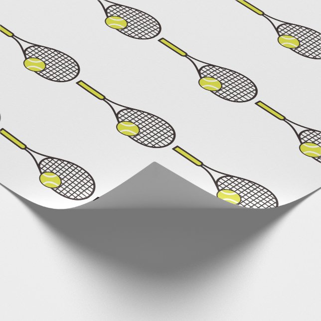Papel De Presente Tênis Racquet e Ball (Ponta)