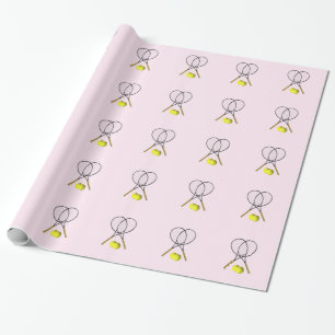 Papel De Presente Tênis Rosa Esportes
