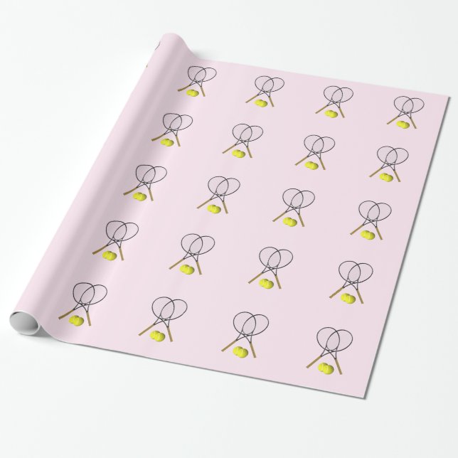 Papel De Presente Tênis Rosa Esportes (Desenrolado)