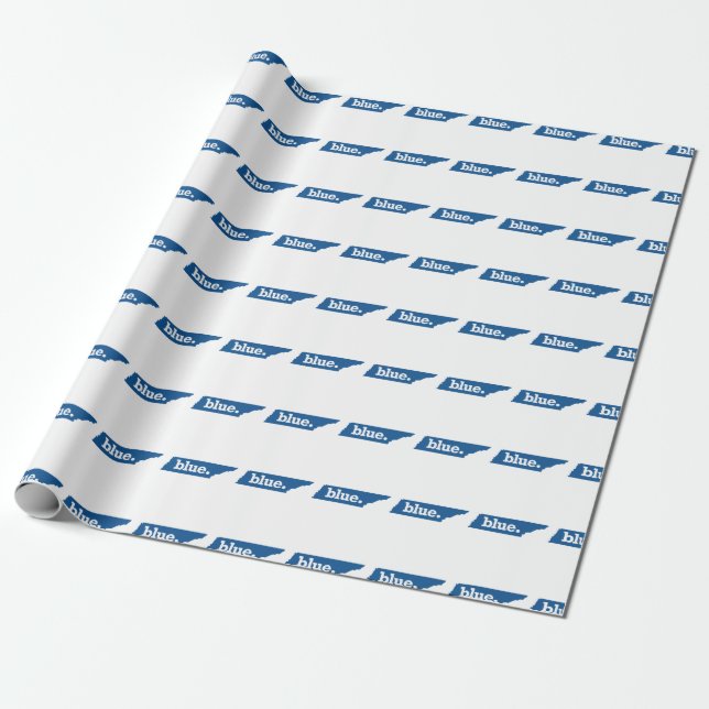 PAPEL DE PRESENTE TENNESSEE ESTADO AZUL (Desenrolado)