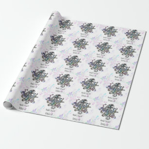 Papel De Presente Tentáculos personalizados fora do polvo de rabisco