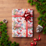 Papel De Presente Termo Flamingo Christmas<br><div class="desc">Flamingo Christmas Wraping Paper</div>