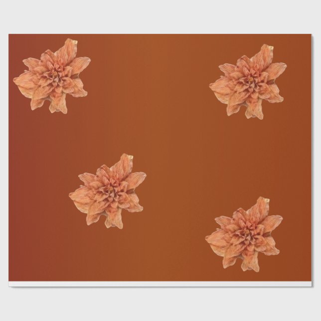 Papel De Presente Terracotta Flower (Aberto)