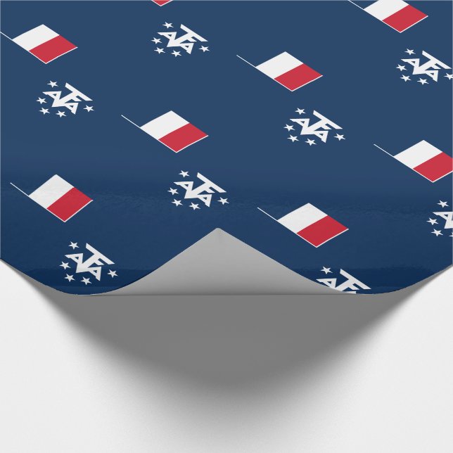 Papel De Presente Terras Austrais e Antárticas Francesas (Ponta)