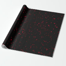 Terrazzo Retro Red Black Elegant Patterno Vintage