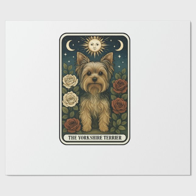 Papel De Presente Terrier de Yorkshire (Aberto)