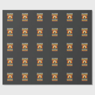 Papel De Presente Terror no Cemitério da Lua no Halloween Horror