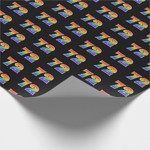 Papel De Presente Teste padrão "72" do espectro do arco-íris do