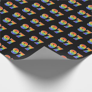 Papel De Presente Teste padrão "97" do espectro do arco-íris do