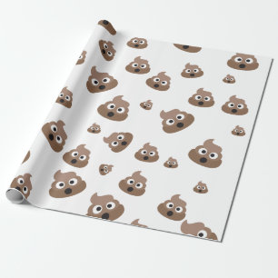 Papel De Presente Teste padrão bonito de Emoji do tombadilho