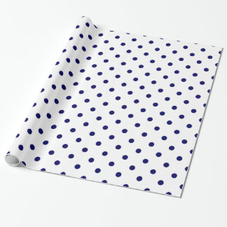 Papel De Presente Teste padrão branco do ponto das bolinhas dos