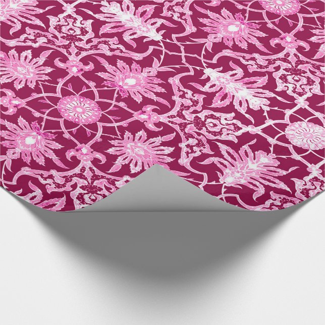 Papel De Presente Teste padrão chinês de Nouveau da arte - vinho de (Ponta)
