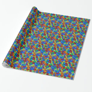 Papel De Presente Teste padrão colorido dos jellybeans