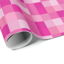 Papel De Presente Teste padrão cor-de-rosa de Pixelated