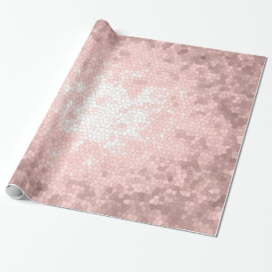 Papel De Presente teste padrão cor-de-rosa feminino sofisticado