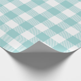 Papel De Presente Teste padrão da verificação do búfalo do Aqua