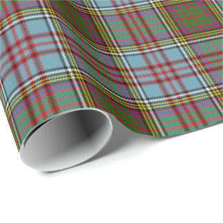 Papel De Presente Teste padrão da xadrez de Tartan de Anderson do