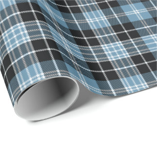 Papel De Presente Teste padrão da xadrez de Tartan de Clark do clã