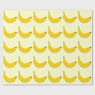 PAPEL DE PRESENTE TESTE PADRÃO DAS BANANAS DO ESTILO DO POP ART