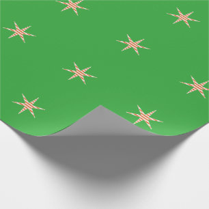 Papel De Presente Teste padrão de estrela da listra do bastão de