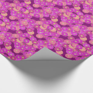 Papel De Presente Teste padrão de flor do art deco - máscaras de