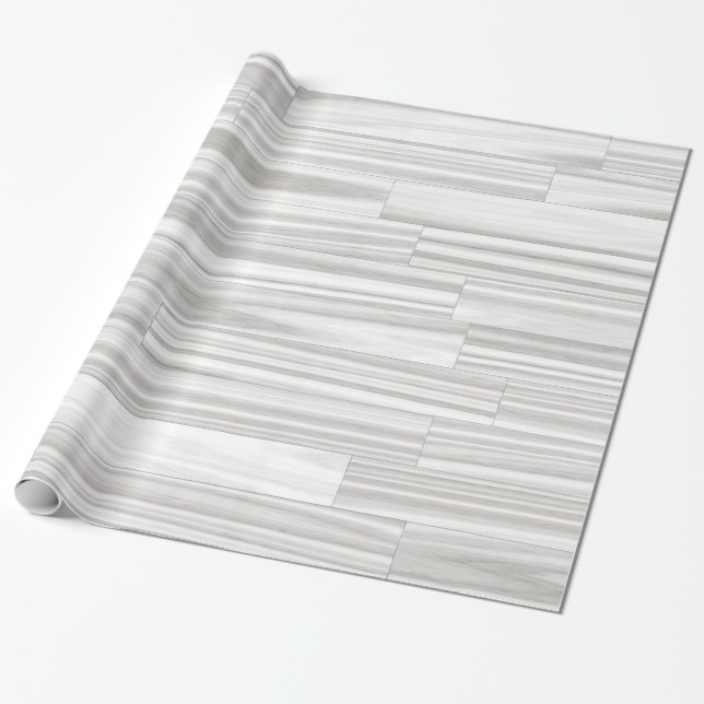 Papel De Presente Teste padrão de madeira cinzento branco abstrato (Desenrolado)