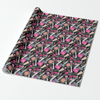 Papel De Presente Teste padrão de néon da composição