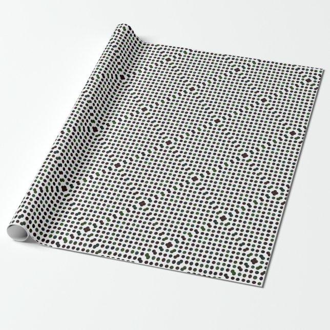 Papel De Presente Teste padrão de pontos bonito XIII (Desenrolado)